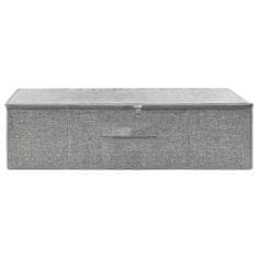 Vidaxl Škatla za shranjevanje blago 70x40x18 cm siva