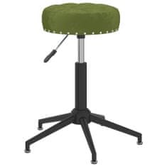 shumee Obračani stoli, 2 kosa, svetlo zelena, žamet