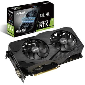 ASUS Dual GeForce RTX 2060 Evo grafična kartica, gaming, 6 GB, GDDR6 (DUAL-RTX2060-6G-EVO)