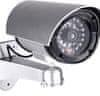Srebrna lažna kamera z LED – bullet