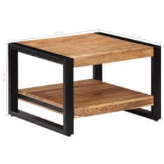 Vidaxl Klubska mizica 60x60x40 cm trden akacijev les