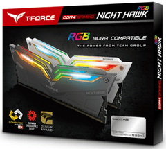 TeamGroup Night Hawk pomnilnik (RAM), 16 GB (2x8 GB), DDR4-3600, CL18, 1,35V (TF14D432G3600HC18JDC01)
