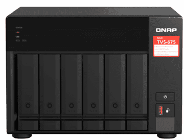 Qnap NAS strežnik za 6 diskov, 8 GB ram, 2,5 Gb mreža (TVS-675-8G)