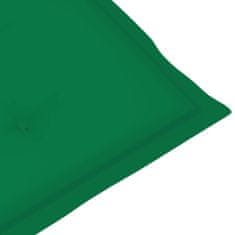 shumee Blazine za vrtne stole 6 kosov zelene 120x50x4 cm