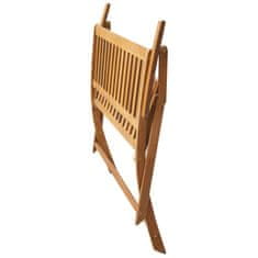 Vidaxl Vrtna klop z blazino 120 cm trden akacijev les