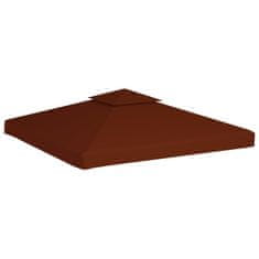 Vidaxl Streha za paviljon 2-delna 310 g/m2 3x3 m terakota