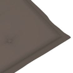 Vidaxl Blazine za vrtne stole 4 kosi taupe 120x50x3 cm blago