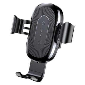 BASEUS baseus wireless charger gravity car mount phone bracket air vent držalo + qi charger črna (wxyl-01)