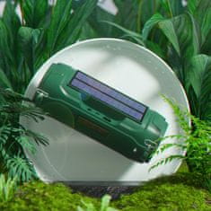 slomart dudao brezžični bluetooth zvočnik 5.0 5w 1200mah radio fm sončna plošča zelena (y1xs-green)