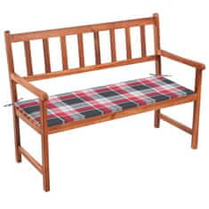 Vidaxl Vrtna klop z blazino 120 cm trden akacijev les