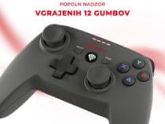 Genesis PV58 brezžični igralni kontroler, PC in PS3, brezžični, Plug & Play, vibracije - odprta embalaža