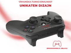 Genesis PV58 brezžični igralni kontroler, PC in PS3, brezžični, Plug & Play, vibracije