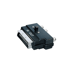 MaxTrack Adapter SCART / 3x RCA s stikalom