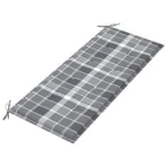 Vidaxl Zložljiva vrtna klop z blazino 118 cm bambus