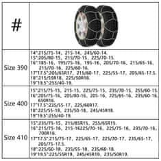 Vidaxl Snežne verige za pnevmatike 2 kosa 16 mm SUV 4x4 vel. 400