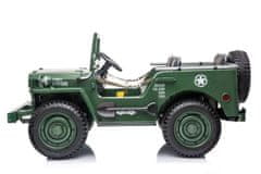 Beneo Otroški električni avto zelen USA ARMY 4x4
