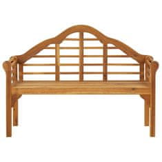 Vidaxl Vrtna klop z blazino 135 cm trden akacijev les