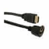 S-box HDMI kotni kabel z mrežno povezavo, 1,5 m, črn