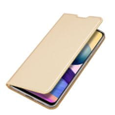 Dux Ducis Skin Pro knjižni kožené ovitek za Xiaomi Redmi Note 10 5G / Poco M3 Pro, zlato