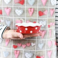 Isabelle Rose Mini keramični pekač za pito v rdeči barvi 12 cm