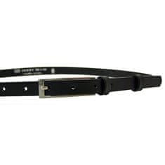 Penny Belts Ženski usnjeni pas 15-1-60 Črn (Dolžina traku 105 cm)