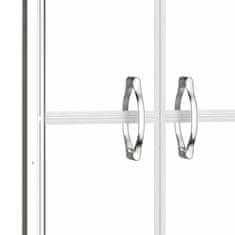 Vidaxl Vrata za tuš prozorna ESG 86x190 cm
