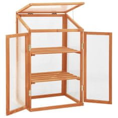 Vidaxl Rastlinjak 60x45x100 cm borovina