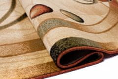 Chemex Preproga Dorian Ovalni Heat-Set Trendovsko Goste Ščetine 9000B Bež Kremna Rjava 60x100 cm
