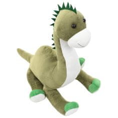 Vidaxl Plišasta igrača dinozaver brontozaver zelen