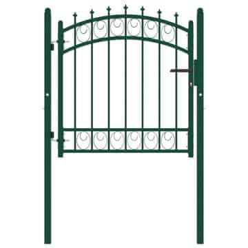 Vidaxl Ograjna vrata EMMEN 104 x 97 cm Zaklenljivo