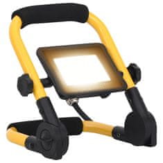 Vidaxl LED reflektor z ročajem 20 W toplo bel