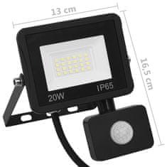 Vidaxl LED reflektor s senzorjem 20 W hladno bel