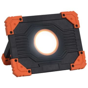 Vidaxl vidaXL Prenosni LED reflektor, ABS, 10 W, hladno bela svetloba