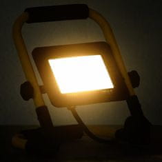 Vidaxl LED reflektor z ročajem 30 W toplo bel