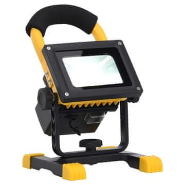 Vidaxl vidaXL LED reflektor s polnilno baterijo in nosilcem, 30 W, hladno bela svetloba