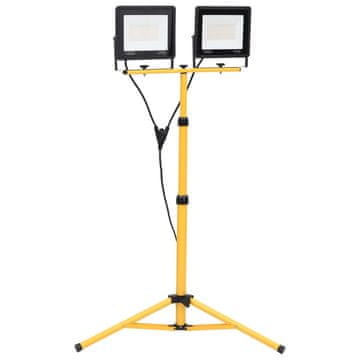 Vidaxl LED reflektor s stojalom 2x100 W toplo bel