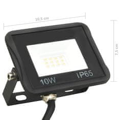 Vidaxl LED reflektor 10 W toplo bel