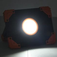 Vidaxl Prenosni LED reflektor, ABS, 10 W, hladna bela svetloba
