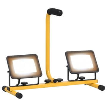 Vidaxl vidaXL LED reflektor z nosilcem, 2 x 30 W, topla bela svetloba