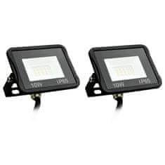 Greatstore LED reflektor 2 kosa 10 W hladno bel