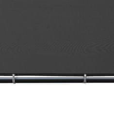 Vidaxl Paviljon z nagnjeno streho 400x400x264 cm antraciten 180 g/m2