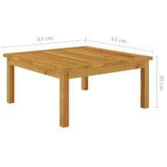 shumee Vrtna mizica 63x63x30 cm trden akacijev les
