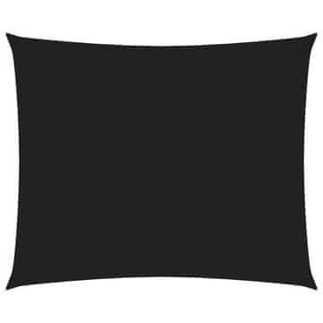 Vidaxl Senčno jadro oksford blago pravokotno 5x6 m črno