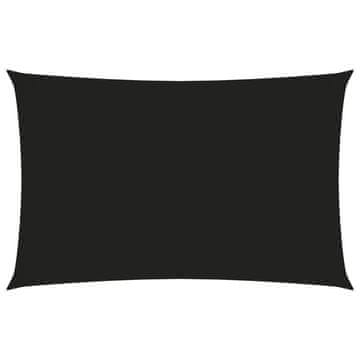 Vidaxl Senčno jadro oksford blago pravokotno 5x8 m črno