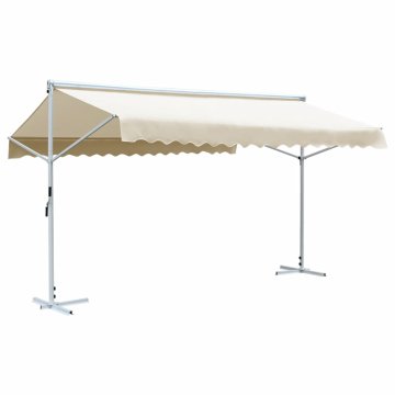 Vidaxl Prostostoječa tenda 500x300 cm krem