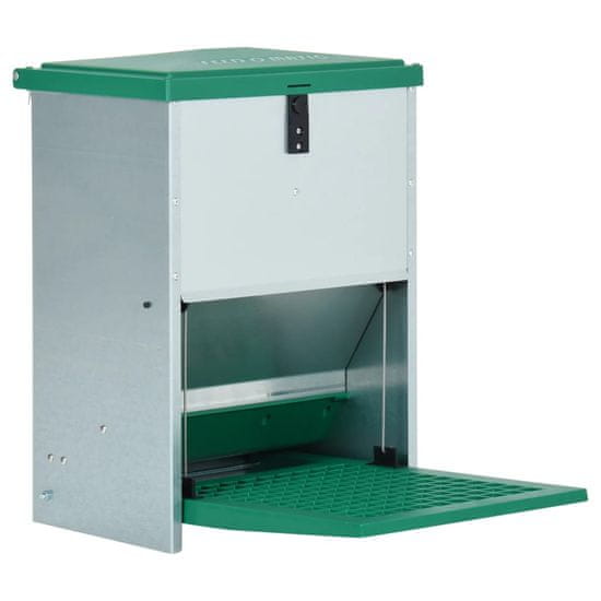 Vidaxl Avtomatski krmilni avtomat za perutnino s stopalko 12 kg