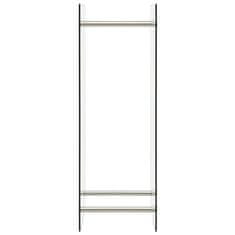 Vidaxl Stojalo za drva prozorno 40x35x120 cm steklo
