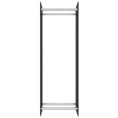 Vidaxl Stojalo za drva črno 40x35x120 cm steklo