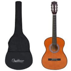 Vidaxl Klasična kitara za začetnike s torbo 3/4 36"