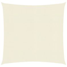 Vidaxl Senčno jadro 160 g/m2 krem 2,5x2,5 m HDPE